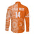 (Custom Text And Number) Tailulu Tonga College Long Sleeve Button Shirt Class Of Year Tongan Ngatu Pattern LT14 - Polynesian Pride