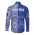 (Custom Personalised) Tupou Tonga College Long Sleeve Button Shirt Tongan Ngatu Pattern LT14 - Polynesian Pride