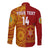 (Custom Text And Number) Tonga Vavau High School Long Sleeve Button Shirt Class Of Year Tongan Ngatu Pattern LT14 - Polynesian Pride