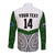 (Custom Text And Number) New Zealand Silver Fern Rugby Long Sleeve Button Shirt Maori Pacific LT14 - Polynesian Pride
