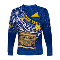 (Custom Personalised) Tokelau Long Sleeve Shirt National Badge Polynesian Happy 74th Independence Anniversary LT14 - Polynesian Pride