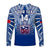 (Custom Text And Number) Samoa Rugby Long Sleeve Shirt Personalise Toa Samoa Polynesian Pacific Navy Version LT14 - Polynesian Pride