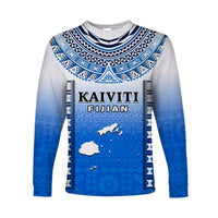 Custom Text And Number Fiji Long Sleeve Shirt Kaiviti Fijian Special Tapa Pattern LT14 - Polynesian Pride