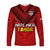 (Custom Text and Number) Tonga Rugby MMT Long Sleeve Shirt Ngatu Mate Maa Tonga Simple LT13 - Polynesian Pride