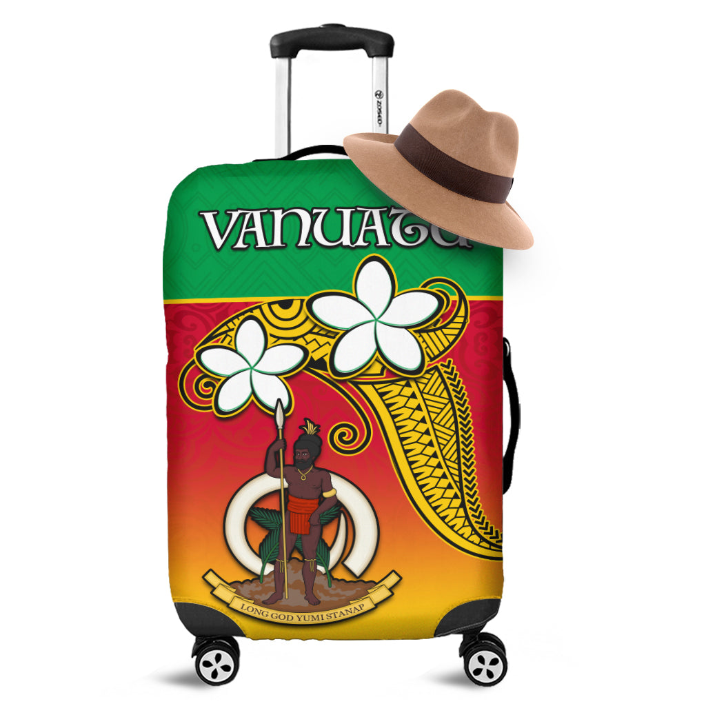 Vanuatu Novelty Luggage Covers Frangipani Tropical Spa Flower LT13 Red - Polynesian Pride