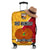 The Kumuls PNG Luggage Cover Papua New Guinea Polynesian Dynamic Style LT14 Yellow - Polynesian Pride