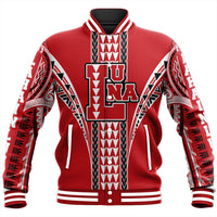 Hawaii Baseball Jacket - Lahainaluna High Baseball Jacket - AH Unisex Red - Polynesian Pride