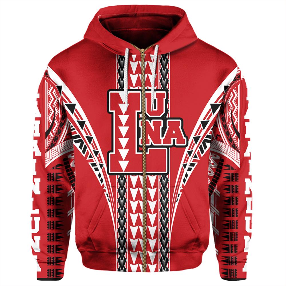 Hawaii Hoodie Lahainaluna High Zip Hoodie - Polynesian Pride