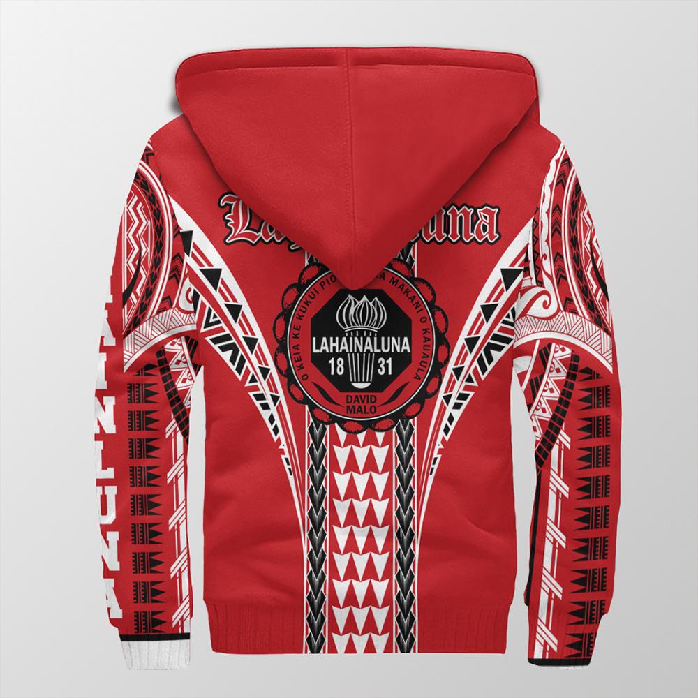 Hawaii - Lahainaluna High Sherpa Hoodie AH - Polynesian Pride