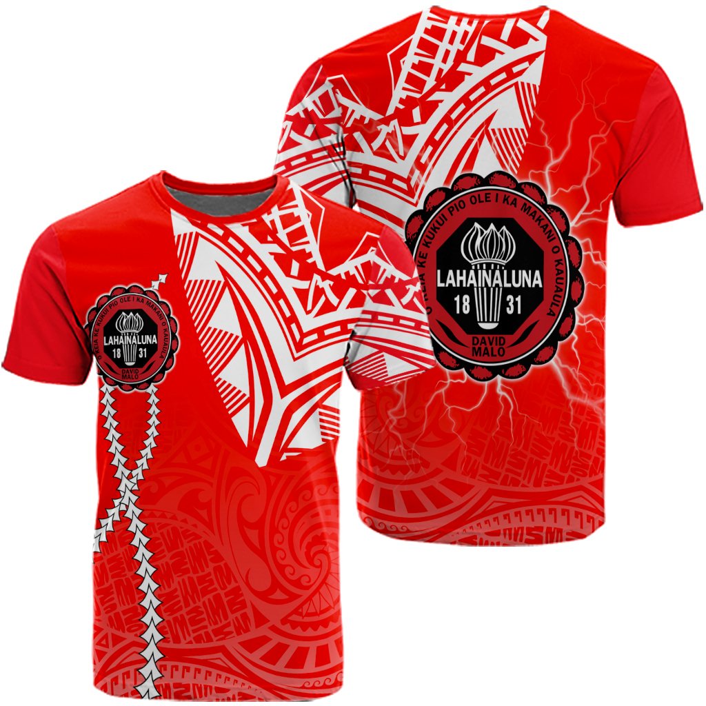 Hawaii Tee Lahainaluna High T Shirt Forc Style Unisex Red - Polynesian Pride