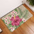 Lauhala Hibiscus Door Mat AH Door Mat Black - Polynesian Pride