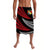 Tonga Lavalava Wave Pattern Alternating Red LT8 - Polynesian Pride