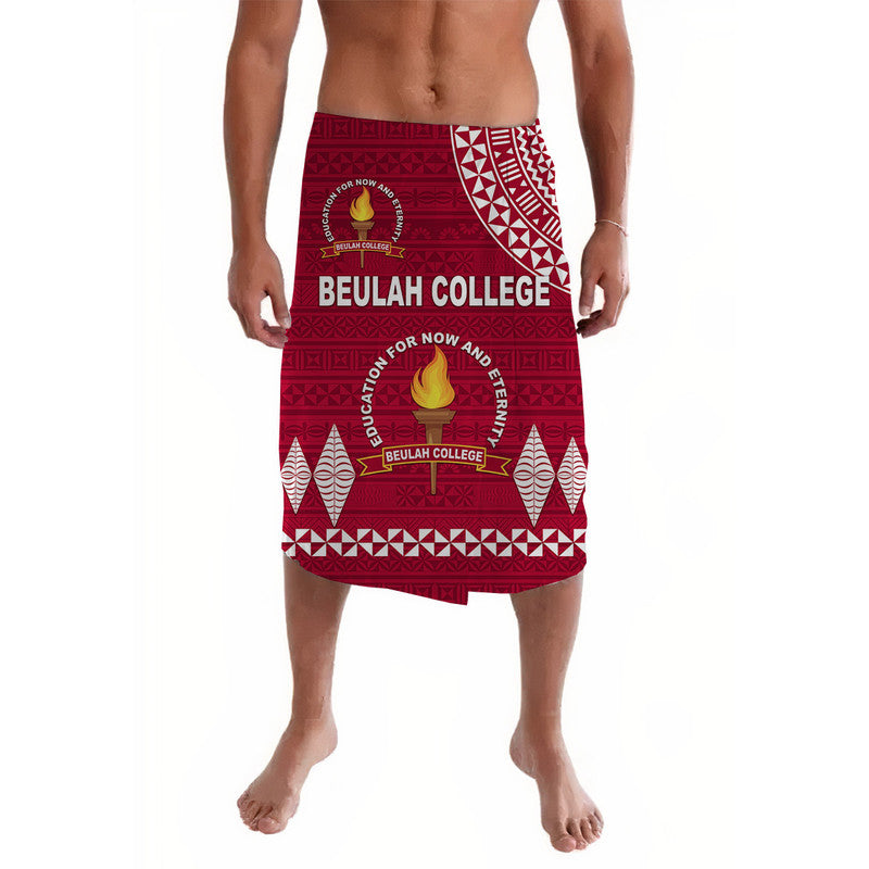 Tonga Beulah College Lavalava Simple Style LT8 Maroon - Polynesian Pride