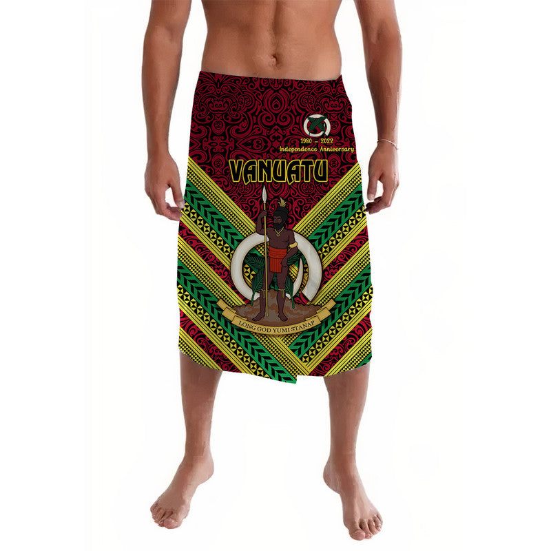 Vanuatu Special Independence Anniversary Lavalava Creative Style Red LT8 Red - Polynesian Pride