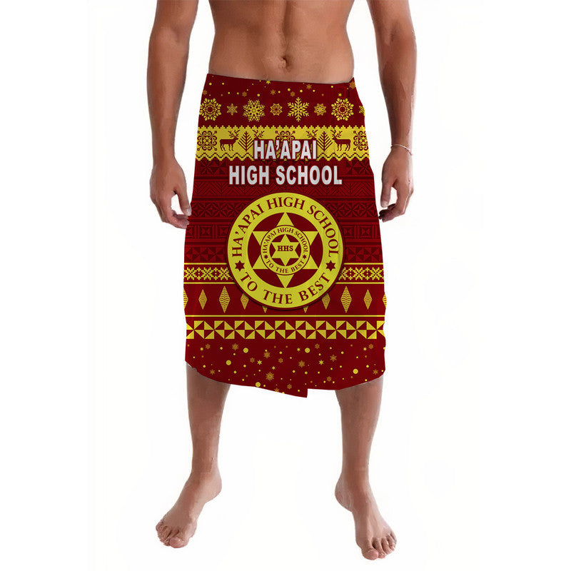 Tonga Ha apai High School Christmas Lavalava Simple Style LT8 Maroon - Polynesian Pride