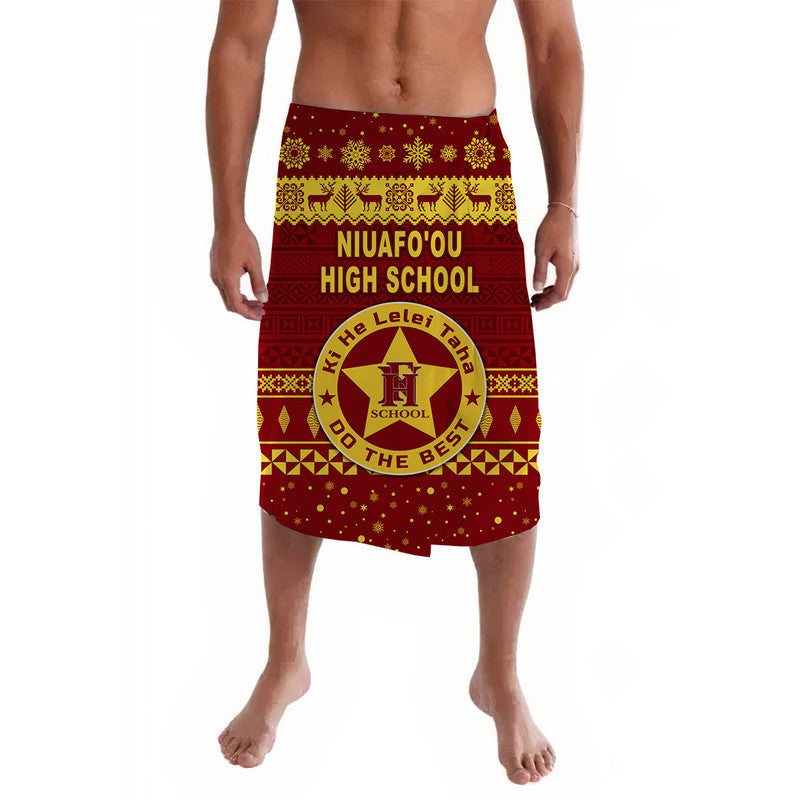 Tonga Niuafo ou High School Christmas Lavalava Simple Style LT8 Maroon - Polynesian Pride