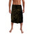 Polynesian Tribal Lavalava Gold Simple LT6 Lavalava Black - Polynesian Pride