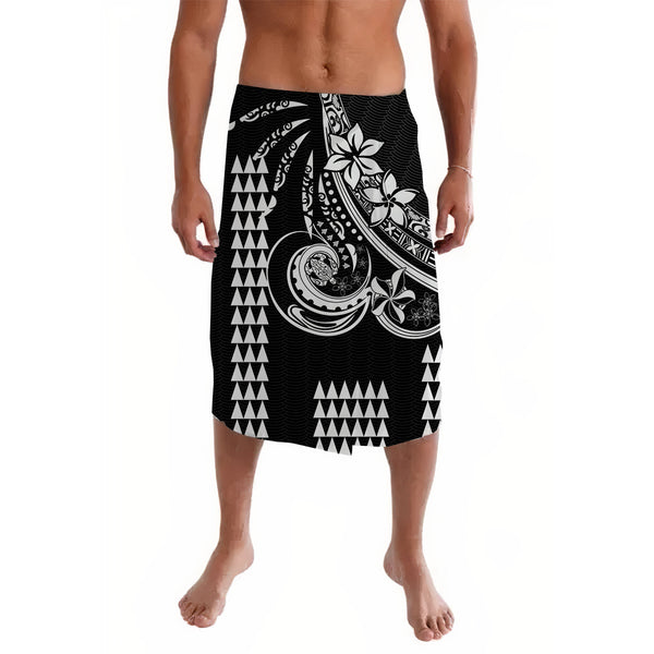 Hawaii Lavalava Polynesian Black Kanaka Maoli LT13 main image 0