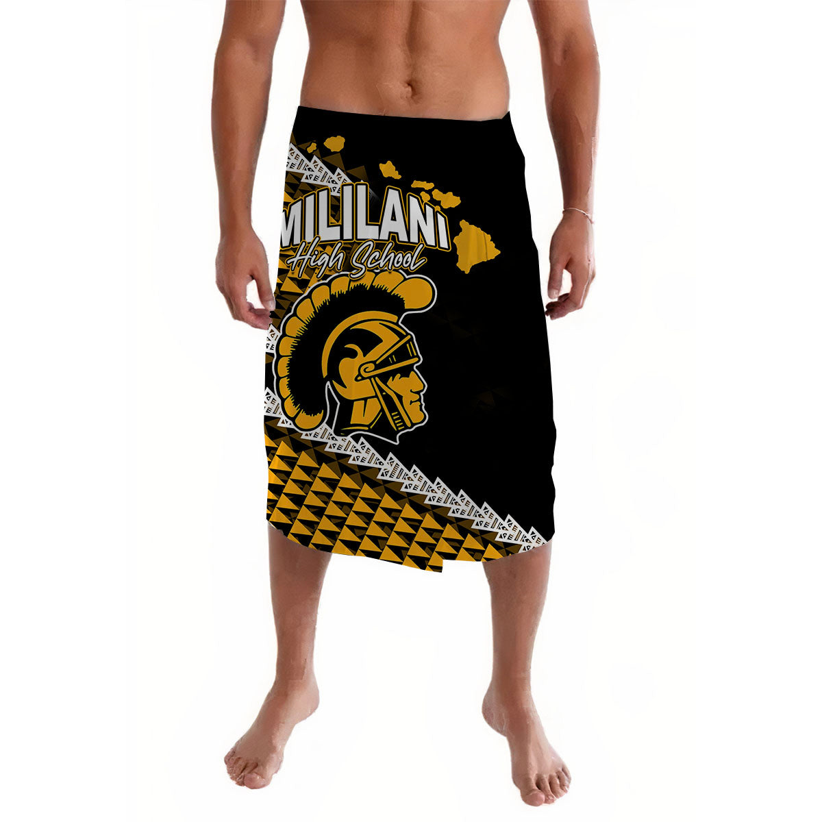 Mililani High School Hawaii Lavalava LT6 Lavalava Yellow - Polynesian Pride