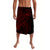 Polynesian Tribal Lavalava Red Simple LT6 Black - Polynesian Pride LLC