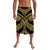 Polynesian Tribal Samoa Tattoo Gold Lavalava LT6 Lavalava Black - Polynesian Pride