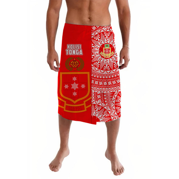 Tonga Lavalava Tongan Pattern Blithesome Version Red LT13