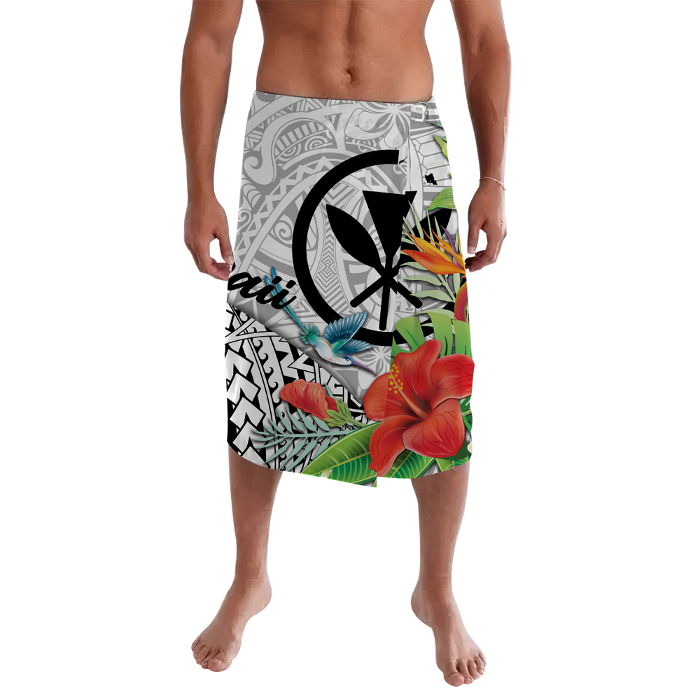 Hawaii Lavalava Polynesian Black Kanaka Maoli LT13 main image 1