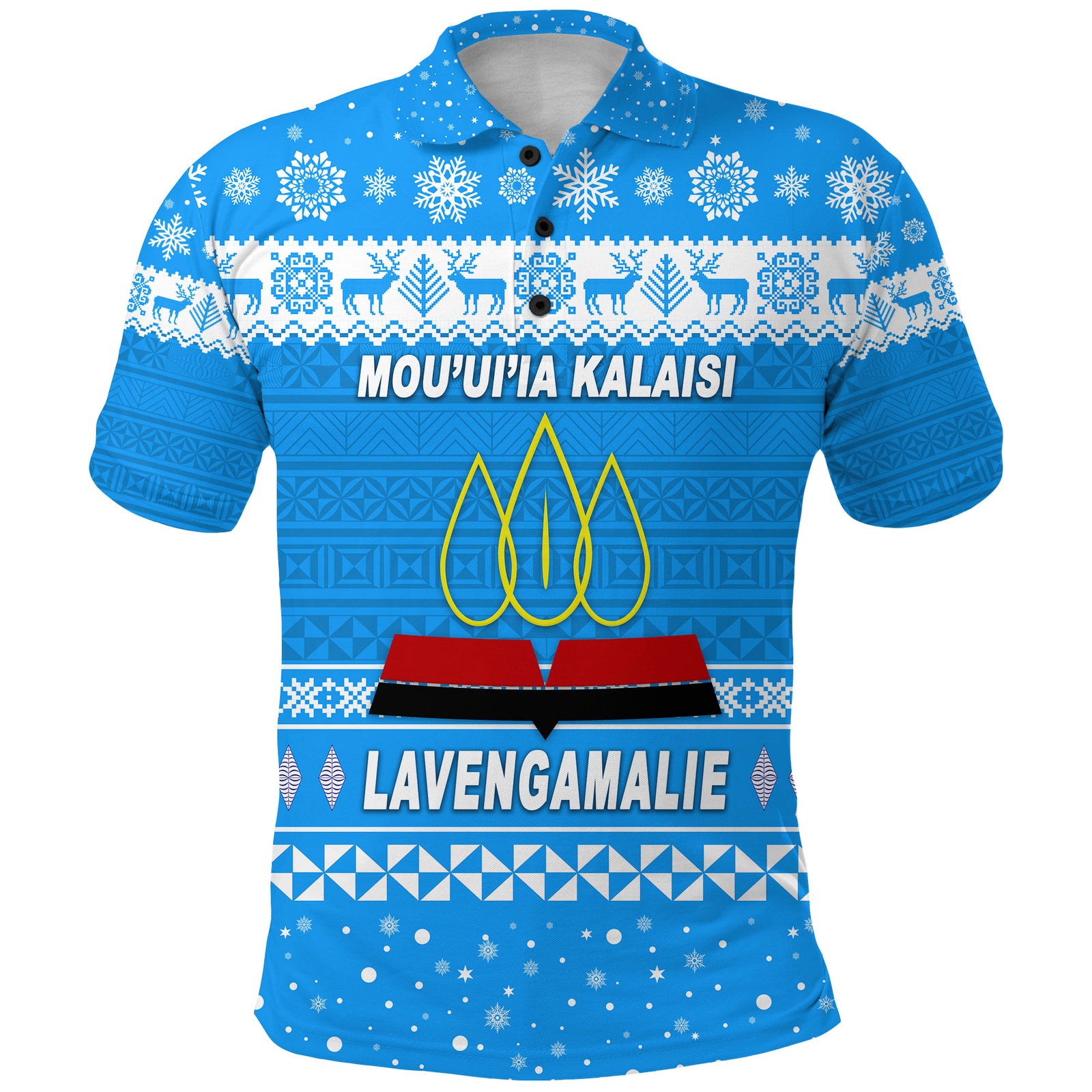 Lavengamalie College Christmas Polo Shirt Simple Style LT8 - Polynesian Pride