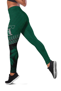 Hawaii Rainbow Warriors Leggings Laau Pama LT7 - Polynesian Pride