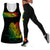 PNG Hibiscus Tribal Pattern Hollow Tank and Leggings Combo Motuan Reggae Color LT7 Reggae - Polynesian Pride