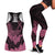 Polynesian Breast Cancer Awareness Hollow Tank and Leggings Combo Floral Butterfly LT7 - Polynesian Pride