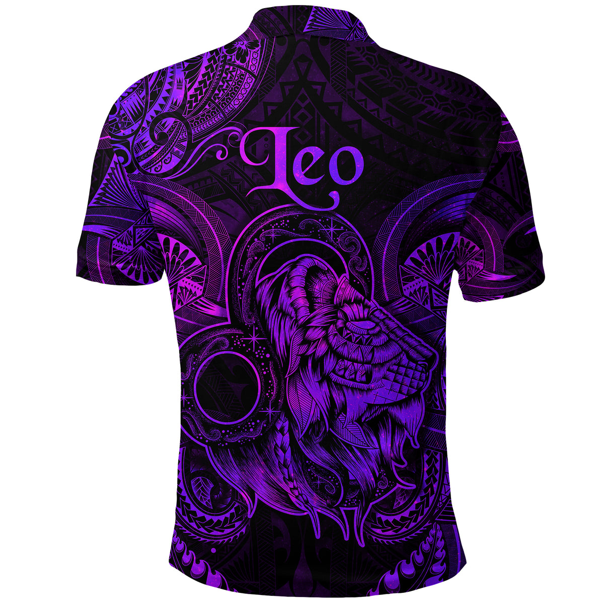 Leo Zodiac Polynesian Polo Shirt Unique Style Purple LT8 - Polynesian Pride