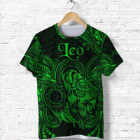Leo Zodiac Polynesian T Shirt Unique Style Green LT8 - Polynesian Pride