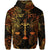 Custom Libra Zodiac Polynesian Zip Hoodie Unique Style Gold LT8 - Polynesian Pride