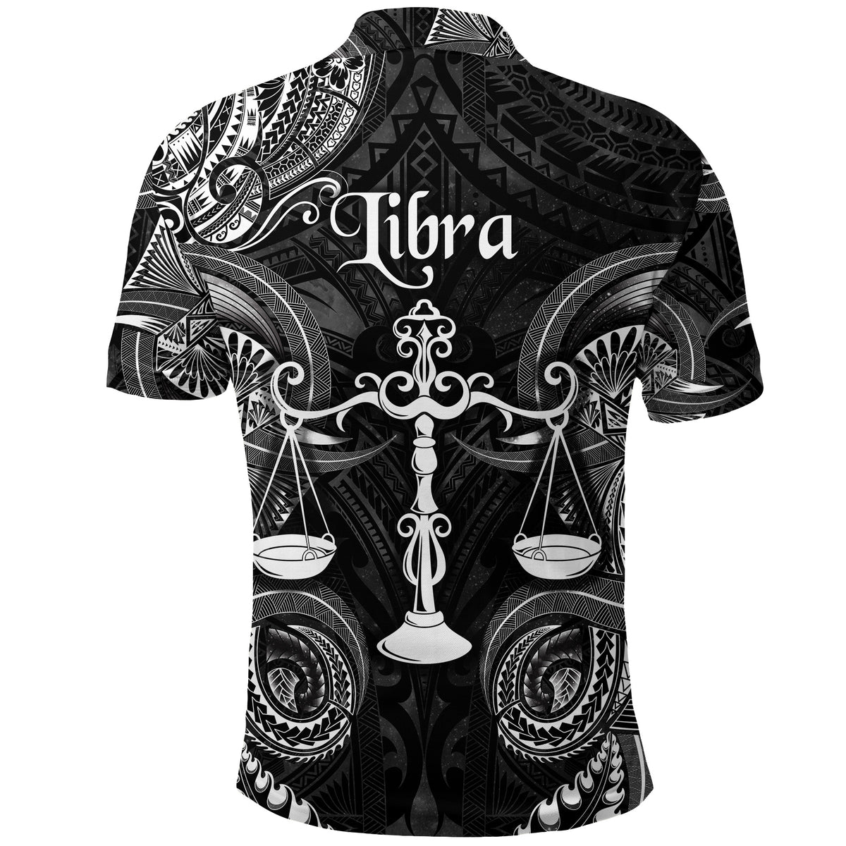 Libra Zodiac Polynesian Polo Shirt Unique Style Black LT8 - Polynesian Pride
