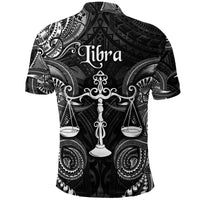 Libra Zodiac Polynesian Polo Shirt Unique Style Black LT8 - Polynesian Pride