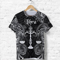 Libra Zodiac Polynesian T Shirt Unique Style Black LT8 - Polynesian Pride