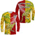 Australia Kangaroos and Mate Maa Tonga Long Sleeve Shirt LT9 Unisex Red - Polynesian Pride