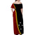 Papua New Guinea Off Shoulder Long Dress 47th Independence Anniversary - Motu Revareva LT7 - Polynesian Pride