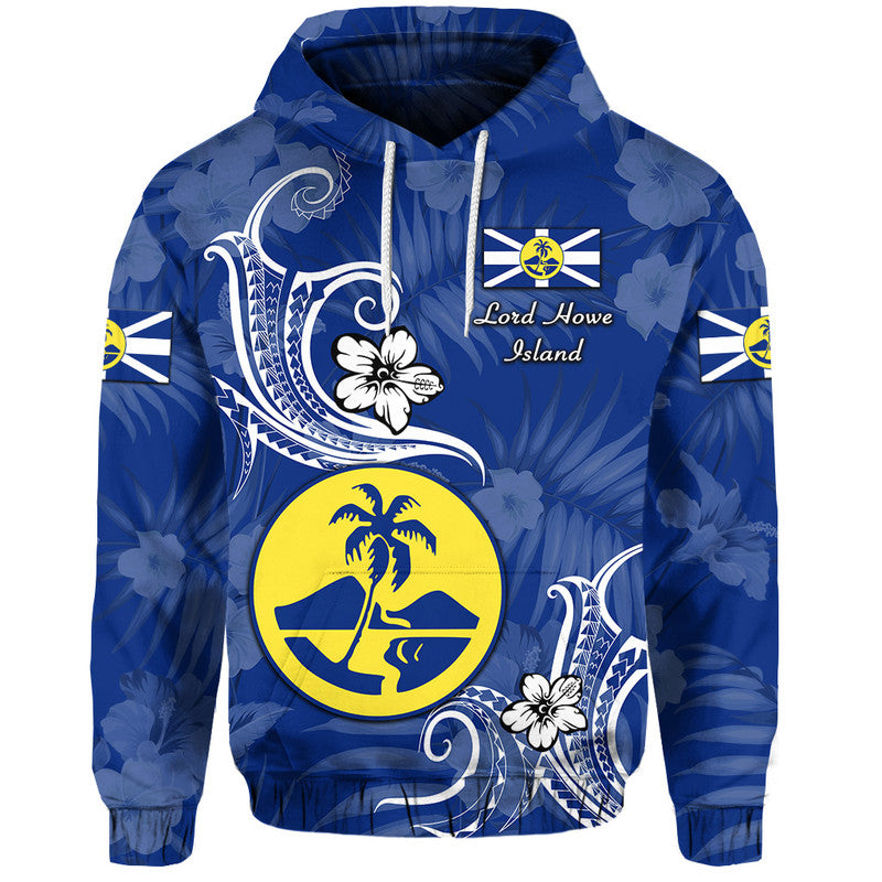 Custom Lord Howe Island Hoodie Unique Polynesian White Vibes LT8 Pullover Hoodie - Polynesian Pride