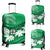 Personalised Fiji Day Luggage Cover Flying Fijians Masi Kesa Style - Green LT7 Green - Polynesian Pride