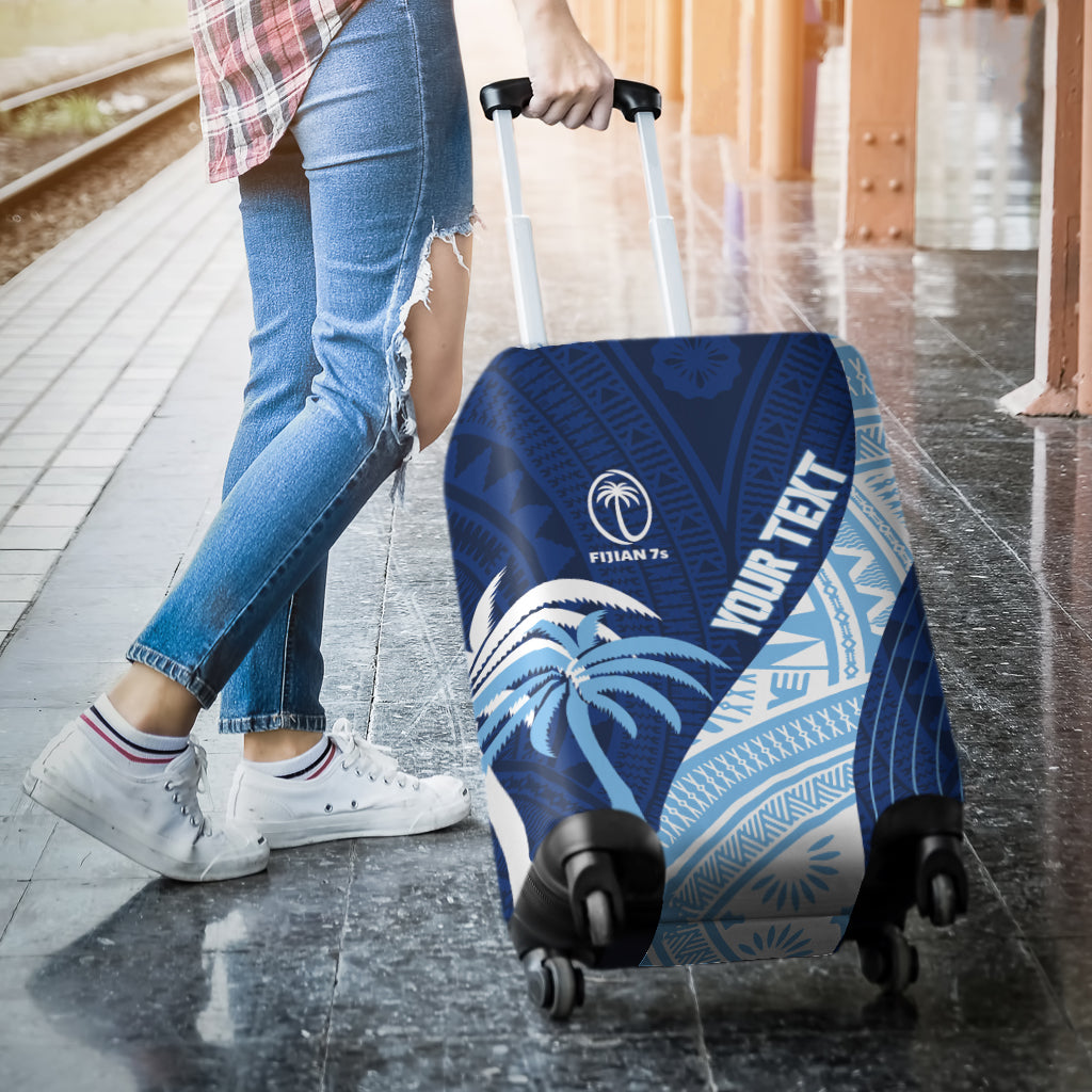 Personalised Fiji Sevens Luggage Cover Kaiviti Kesakesa LT7 - Polynesian Pride