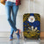Niue Uga Luggage Cover Tribal Patterns Blue Style LT6 - Polynesian Pride