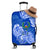 FSM Pohnpei State Luggage Cover Polynesian Floral Tribal LT9 Blue - Polynesian Pride