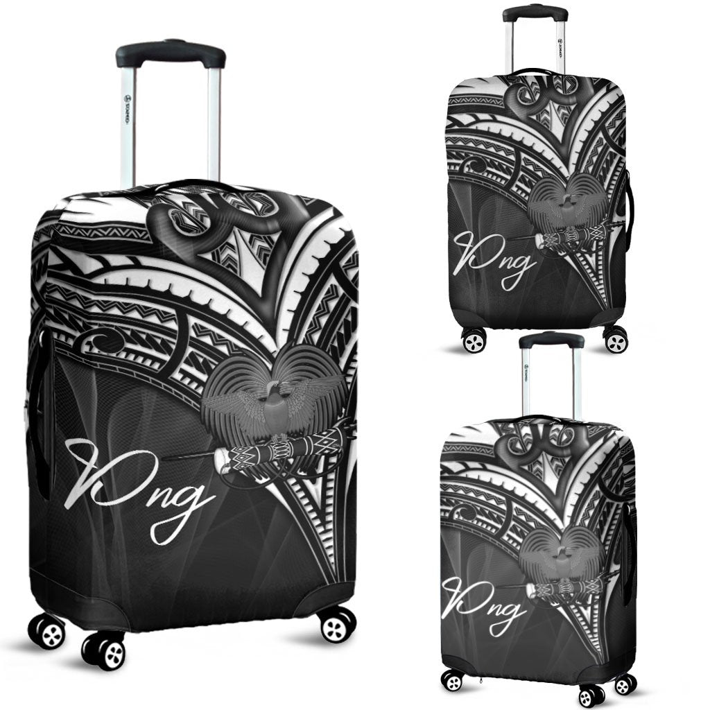Papua New Guinea Luggage Covers - Cross Style Black - Polynesian Pride