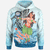 Marshall Islands Hoodie Polynesian Girls With Shark Unisex Blue - Polynesian Pride