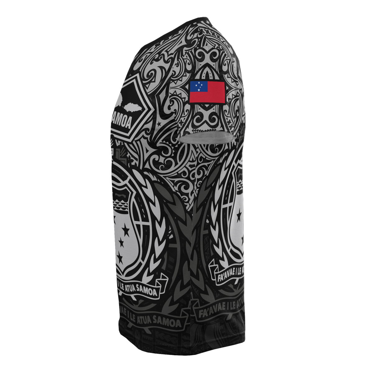 Samoa Pride T Shirt Samoa Flag Coat Of Arms Polynesian Tattoo - Polynesian Pride