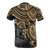 Vanuatu T Shirt Vanuatuan Coat of Arms Gold Turtle Hibiscus - Polynesian Pride