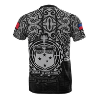 Samoa Pride T Shirt Samoa Flag Coat Of Arms Polynesian Tattoo - Polynesian Pride