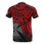 Wallis and Futuna Polynesian T Shirt Wallis and Futuna Coat of Arms Red Turtle Hibiscus - Polynesian Pride